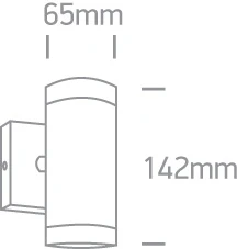 Cilindro formos šviestuvas, GU10, antracito sp., 67130/AN