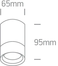 Cilindro formos šviestuvas, GU10, antracito sp., 67130C/AN