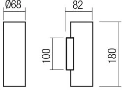 Sieninis šviestuvas CORINTH, GU10, juodas, 01-3415