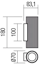 Sieninis šviestuvas DELPHI, GU10, baltas, 01-2550