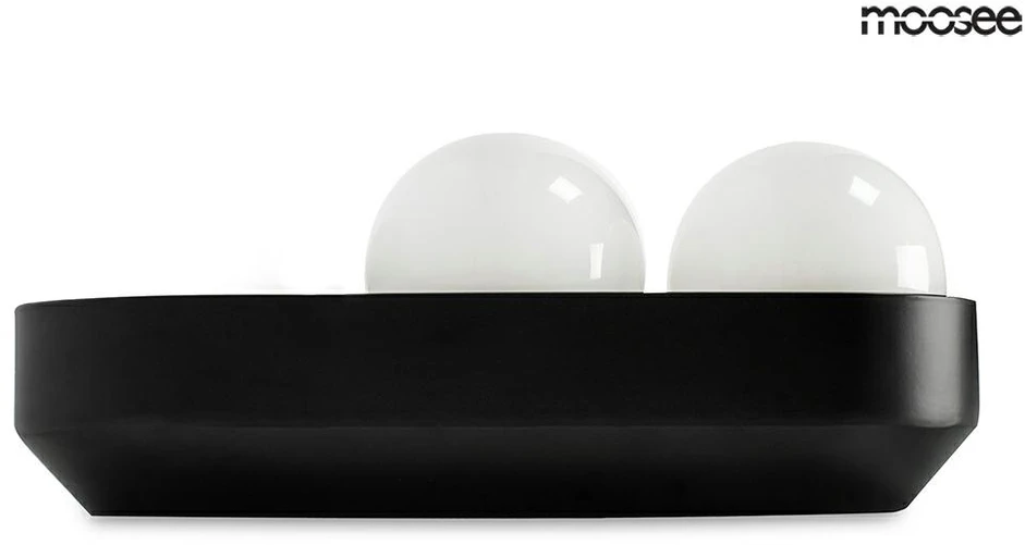 Sieninis šviestuvas DROPS 2, 2xG9, juodas