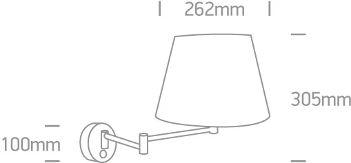 Sieninis šviestuvas, E27, chromo sp., 61046/MC