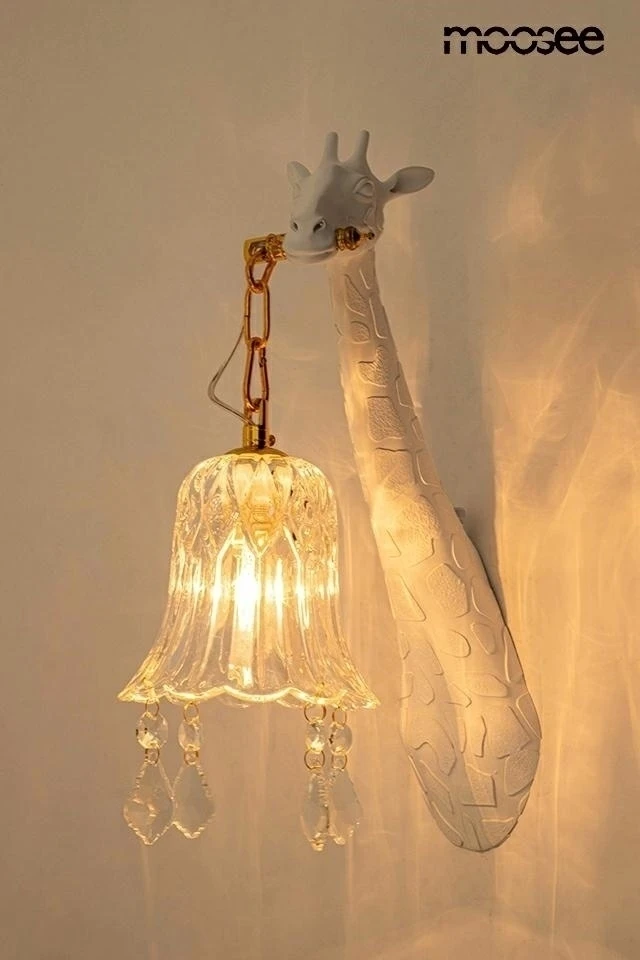 Sieninis šviestuvas GIRAFFE, E27, baltas