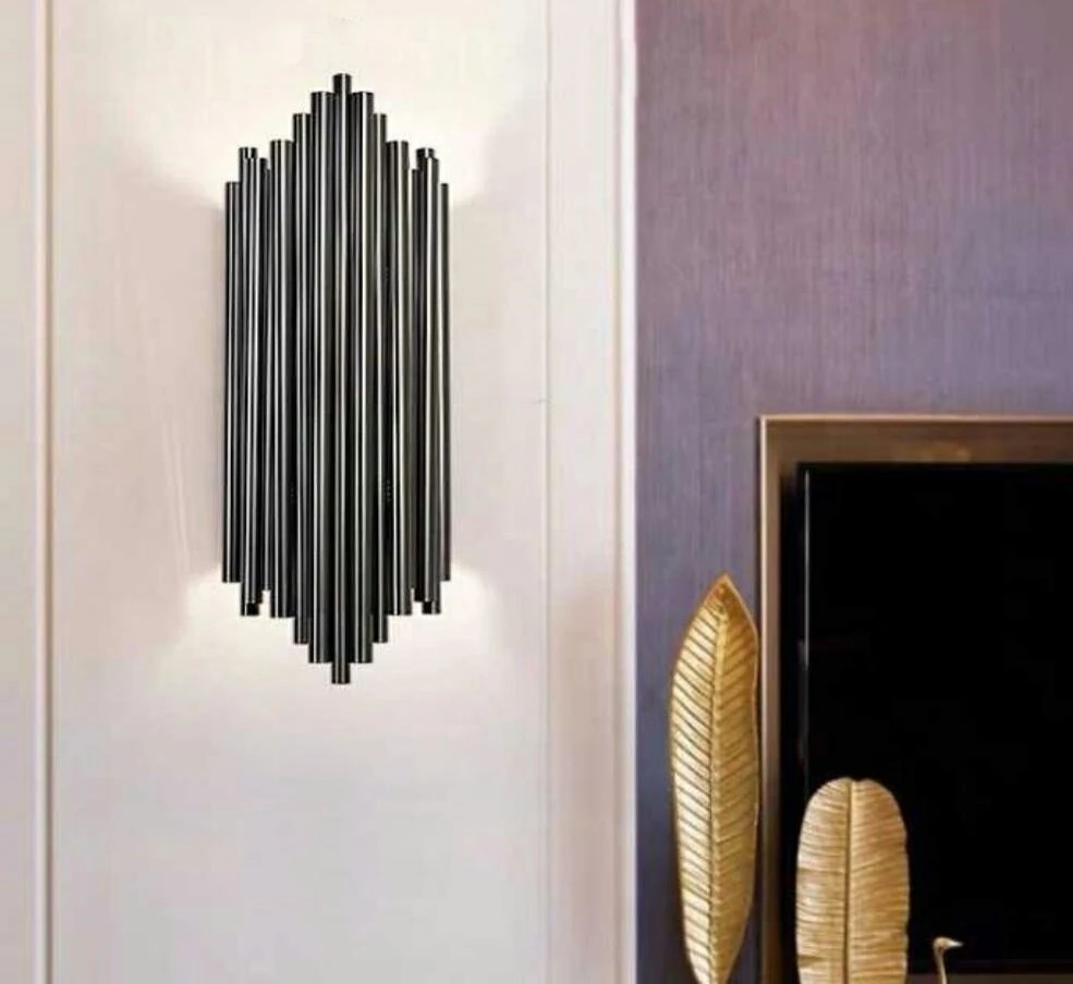 Sieninis šviestuvas HARMONIC, 2xE14, juodas, šviečia į viršų ir į apačią