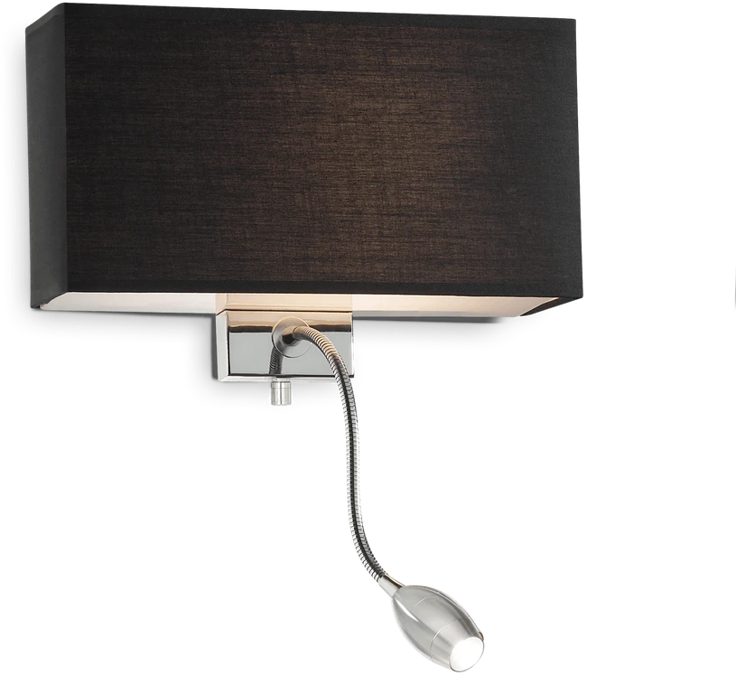Sieninis šviestuvas Ideal Lux 1W wall lamp with 2 lights HOTEL, 3000K, baltas