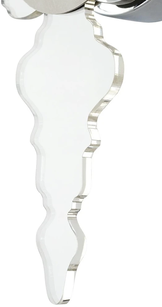 Sieninis šviestuvas ICE 3D, E27, chromo sp.