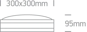 Lauko plafonas, E27, pilkas, 67216/G