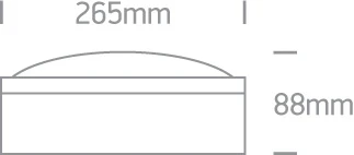 Lauko plafonas, E27, baltas, 67204/W