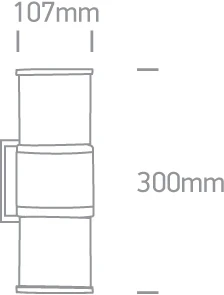 Paviršinis fasado šviestuvas, E27, pilkas, 67098/G