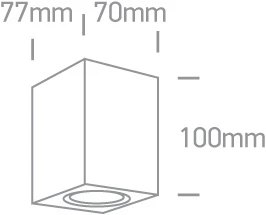 Paviršinis lauko šviestuvas, GU10, juodas, 67426/B