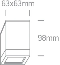 Paviršinis lauko šviestuvas, GU10, pilkas, 67130D/G