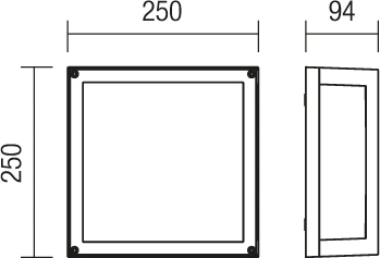 Paviršinis lauko šviestuvas BRICK GLASS, E27, rūdžių sp., IP54, 9893