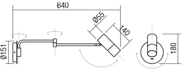 Sieninis šviestuvas PIVOT, GU10, baltas, 01-2368