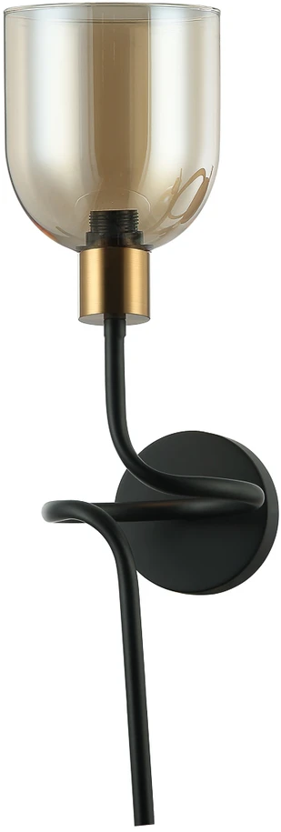 Italux Sieninis šviestuvas Servio WL-66892-1A-BK-AMB