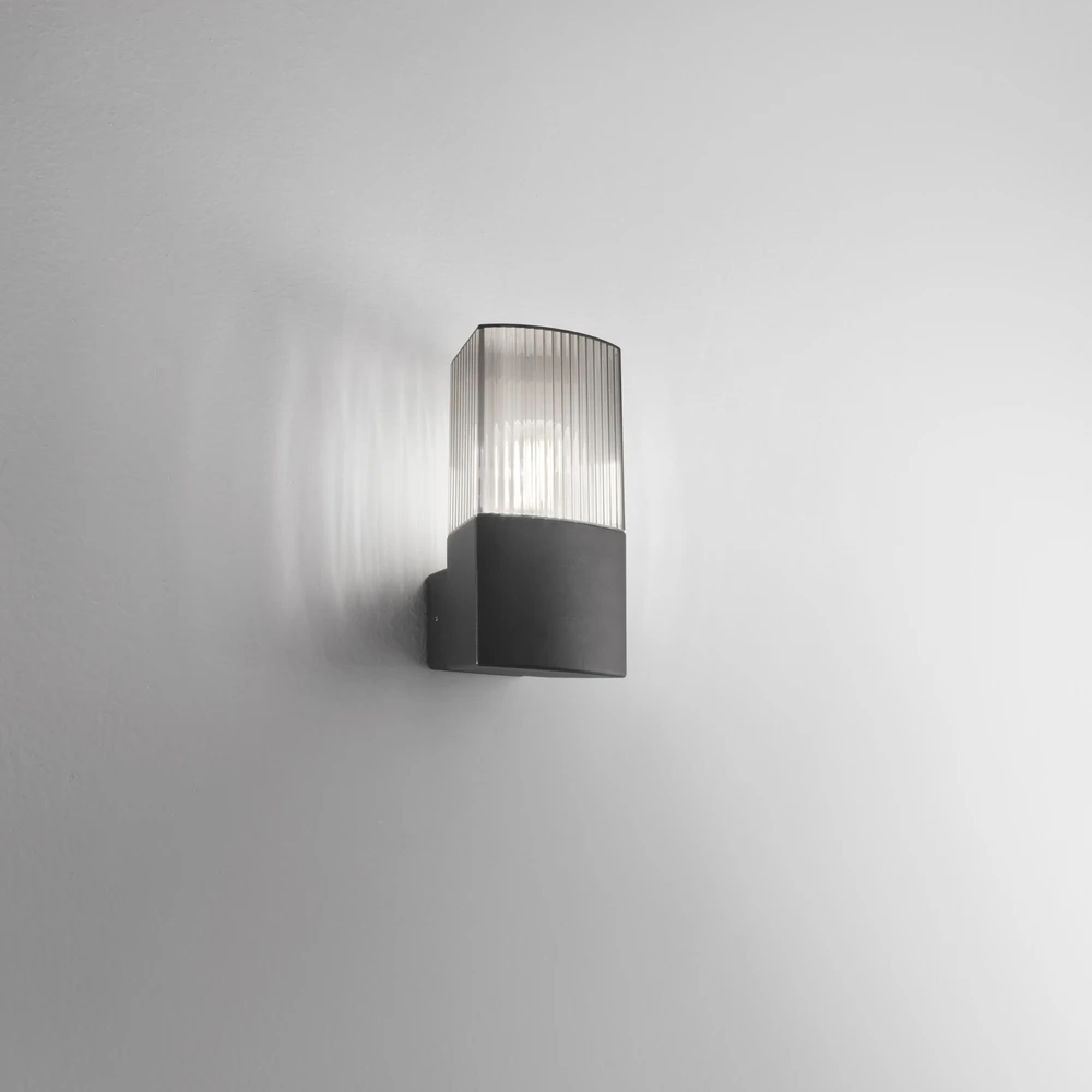 Sieninis fasado šviestuvas DARK, antracito sp., 1xE27, IP54