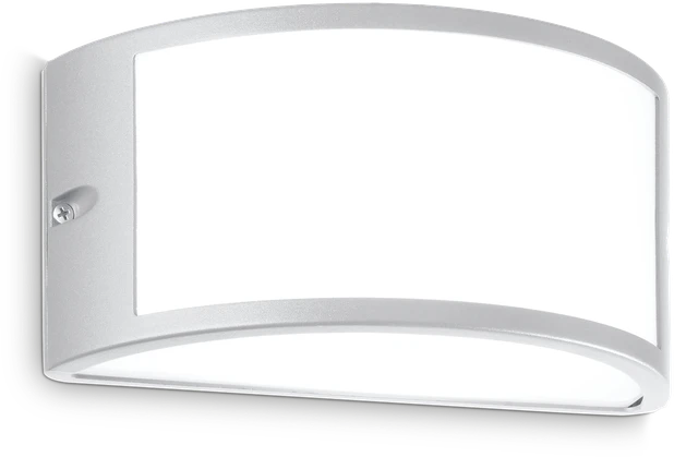 Sieninis šviestuvas Ideal Lux Sieninis fasado šviestuvas REX-1, E27, pilkas, IP44, 322735