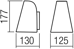 Sieninis šviestuvas Sieninis lauko šviestuvas ALVAR, GU10, tamsiai pilkas, IP44, 9529