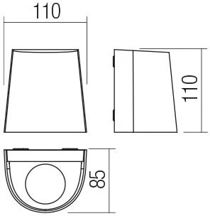 Sieninis lauko šviestuvas TRON, GU10, vario sp., IP65, 90457