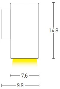 Sieninis lauko šviestuvas, GU10, baltas, E185