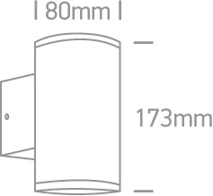 Sieninis lauko šviestuvas, GU10, juodas, 67400B/B