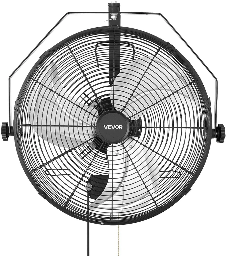 VEVOR Sieninis ventiliatorius 450 mm su IP44 apsauga