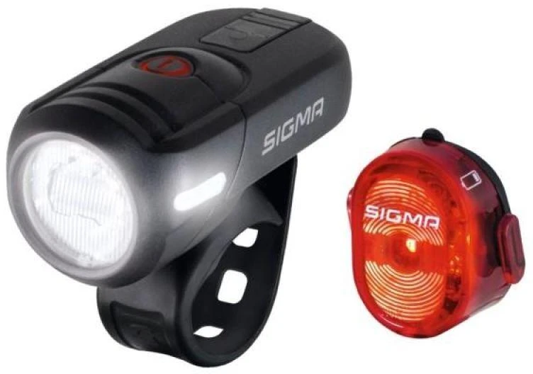 SIGMA AURA 45 USB priekinis žibintas + NUGGET II galinis žibintas
