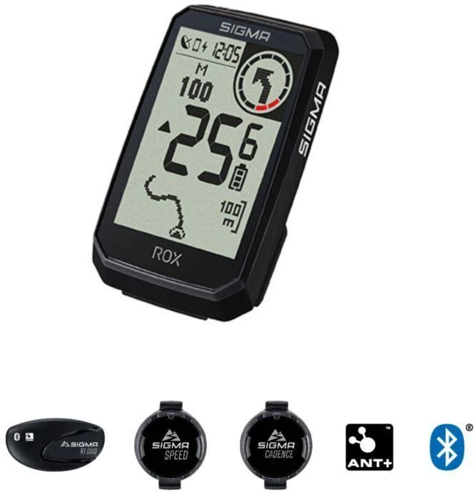 Dviračio kompiuteris SIGMA ROX 4.0 Endurance GPS Juodas Sensor Set