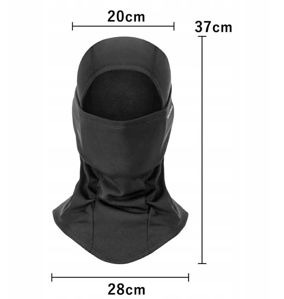 Rockbros LF7345BK sportinė balaklava izoliuota - juoda