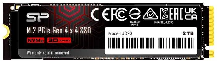SILICON POWER COMPUTER & COMMUNICAT SILICON POWER SSD UD90 4TB M.2 PCIe NVMe Gen4x4 NVMe 1.4 5000/4800 MB/s