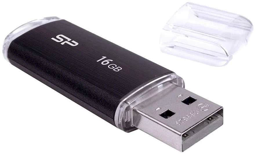 Silicon Power | Ultima U02 | 16 GB | USB Type-A | Juodas