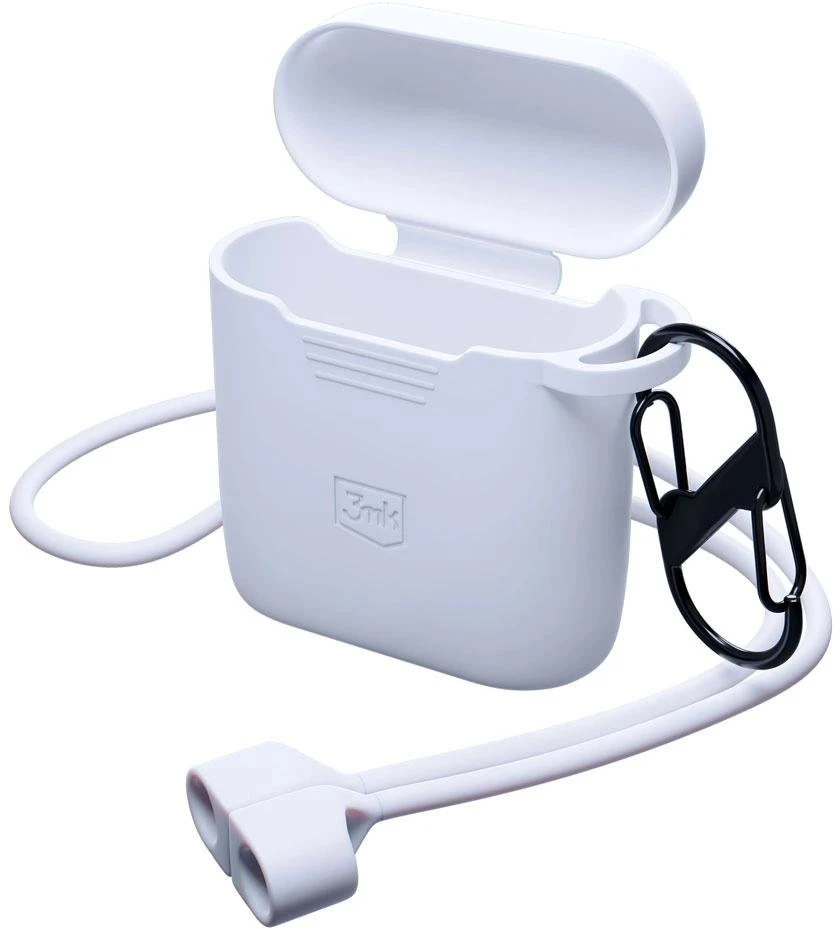 3MK Silicon dėklas AirPods 2nd gen+ karabinui