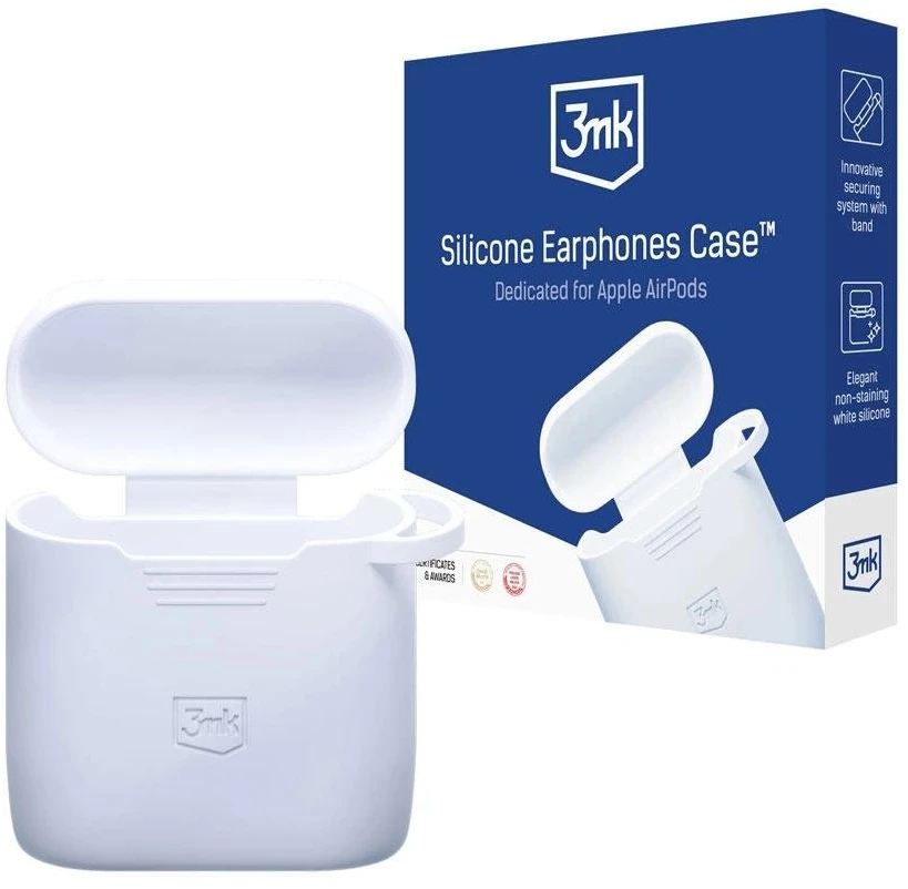 3MK Silicon dėklas AirPods 2nd gen+ karabinui