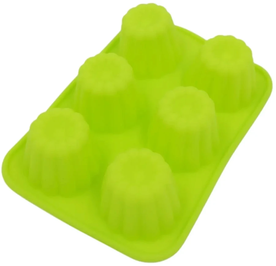 Silikoninė mini keksiukų forma (6 vnt.)