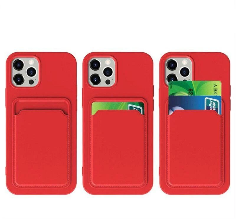 Hurtel Card silikoninis dėklas skirtas iPhone 12 Pro Max, oranžinis