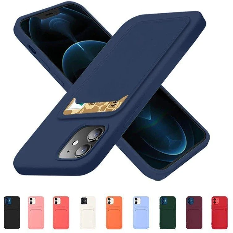 Hurtel Card silikoninis dėklas skirtas iPhone 12 Pro Max, oranžinis