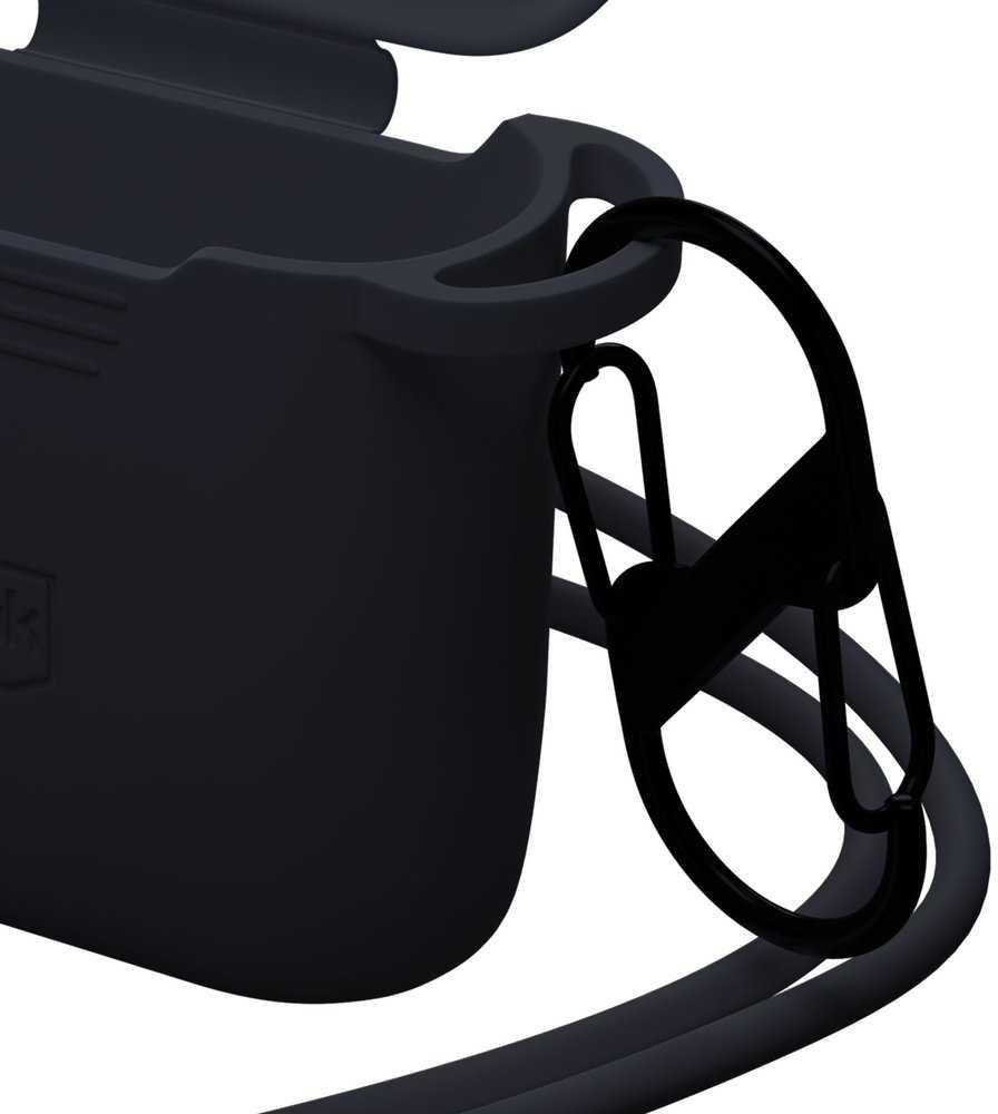 3Mk Protection 3mk silikoninis AirPods dėklas juodas, skirtas AirPods 4 – juodas