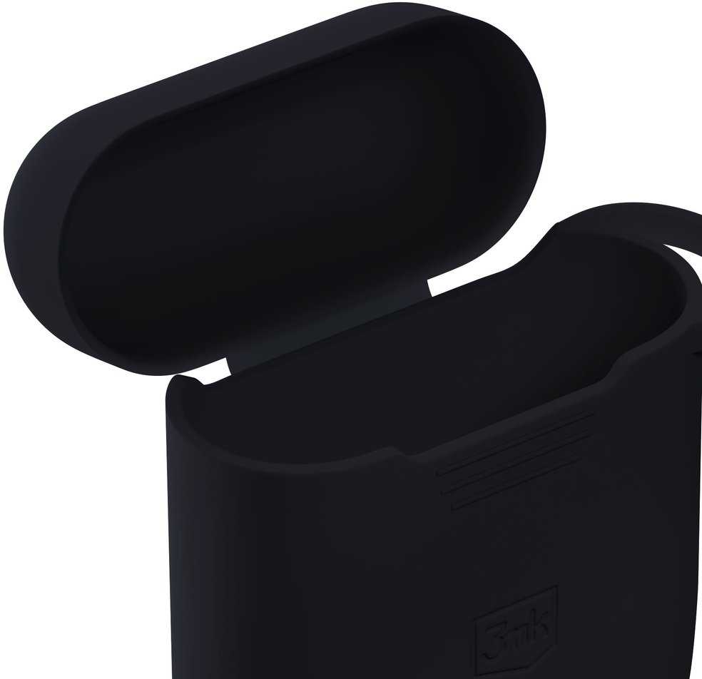 3Mk Protection 3mk silikoninis AirPods dėklas juodas, skirtas AirPods 4 – juodas