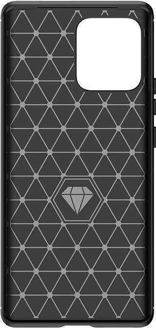 Telefono dėklas Hurtel Carbon Case silicone, skirtas Motorola Edge 40 Pro