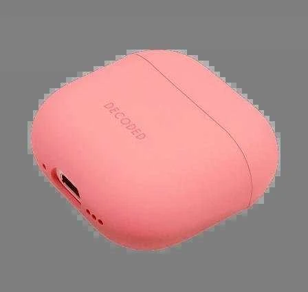 „Decoded Silicone Aircase“ silikoninis apsauginis dėklas, skirtas „AirPods“ 4-osios kartos, rožinis