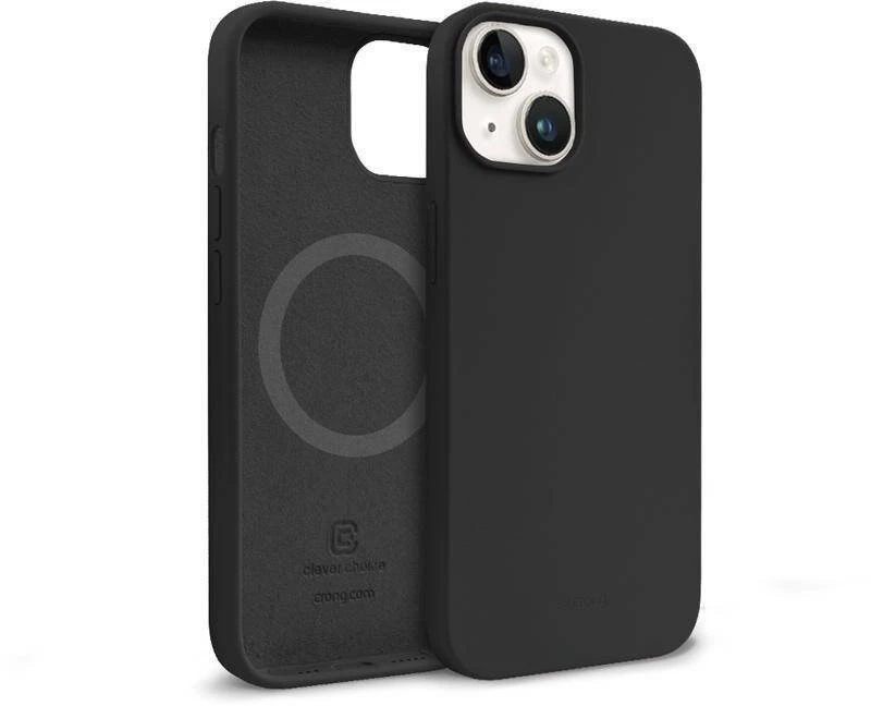 Crong Color Cover Magnetic dėklas skirtas Apple iPhone 14 / 13 Juodas