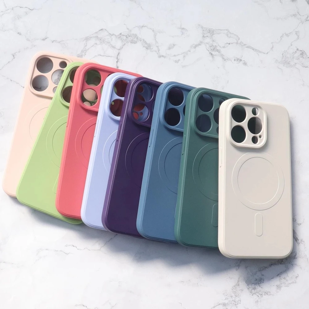 silikoninis dėklas iPhone 15 Pro“ silikono dėklas - tamsiai mėlynas