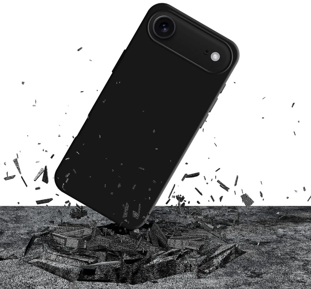 Case 3MK Silicone dėklas skirtas Apple Apple iPhone 17 Air juodos spalvos