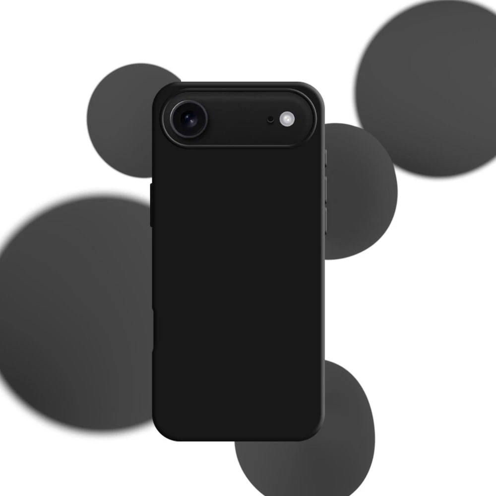 Case 3MK Silicone dėklas skirtas Apple Apple iPhone 17 Air juodos spalvos