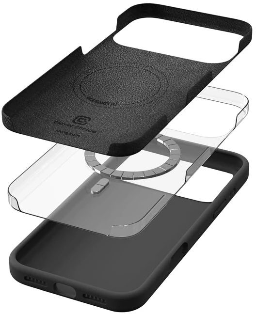 „Crong Color Cover Magnetic“ dėklas, skirtas „MagSafe Apple iPhone 17 Pro“, akmens smėlio spalvos