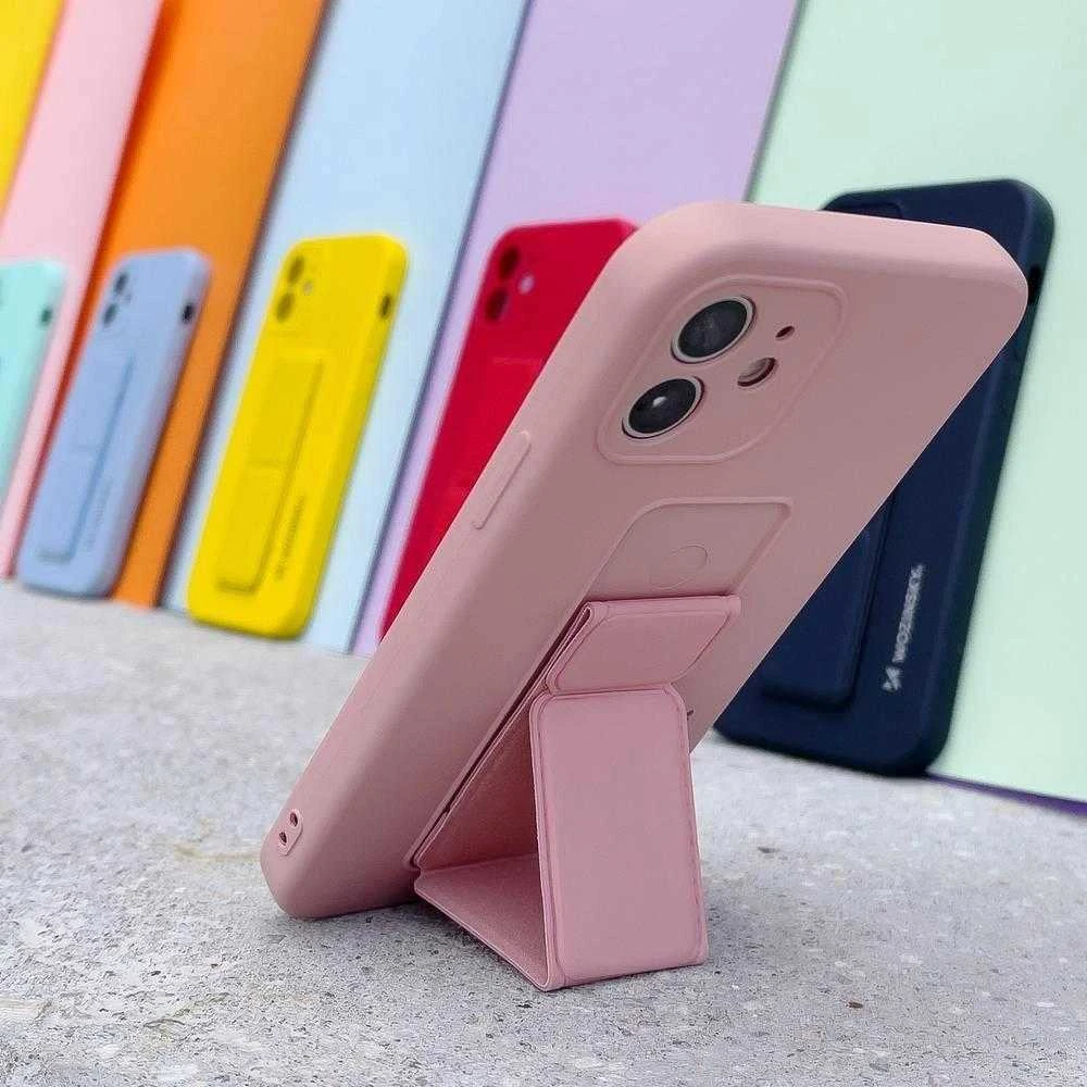 Wozinsky Kickstand dėklas skirtas iPhone 13 mini, tamsiai mėlynas