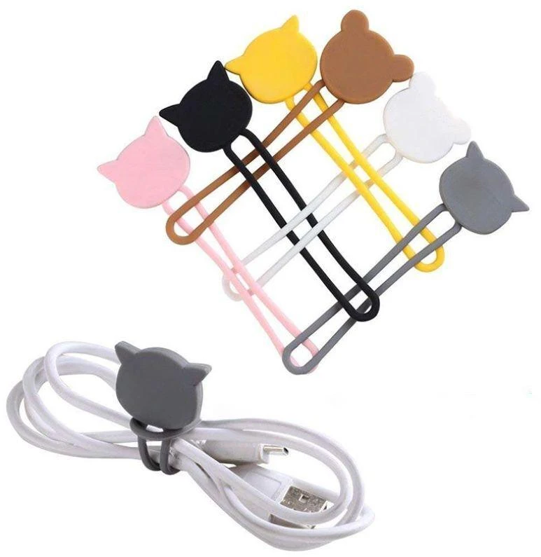 Hurtel Silicone cable reel – rožinės spalvos