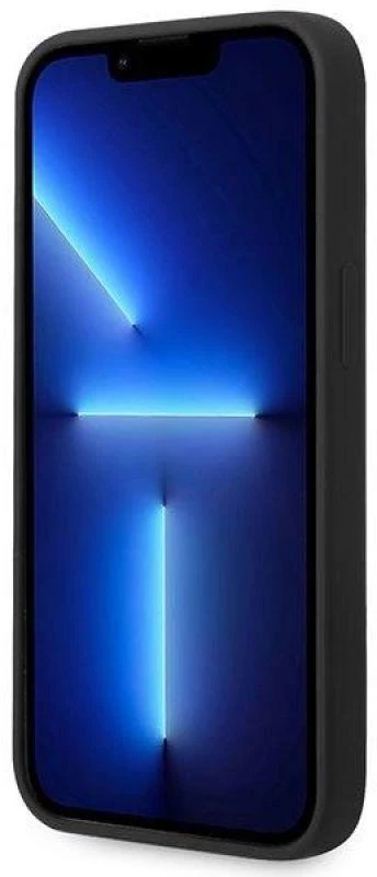 Dėklas BMW BMHCP14SSILBK Apple iPhone 14 / 15 / 13 6.1″ juodos spalvos Silicone Metal Logo