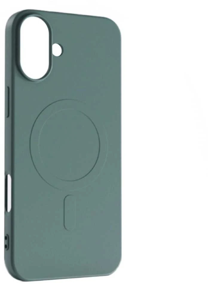 Hurtel Liquid Silikoninis MagSafe Apple iPhone 16 – dark dėklas telefonui žalios spalvos