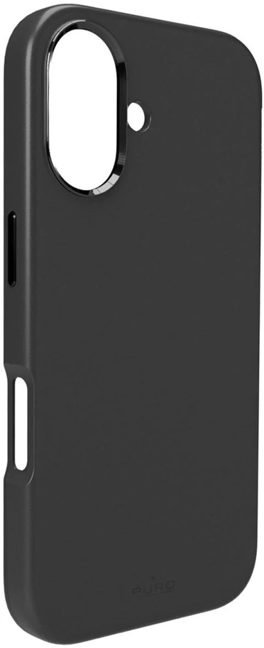 Silikoninis Puro Icon Mag Pro MagSafe Apple iPhone 16 – dėklas telefonui juodos spalvos