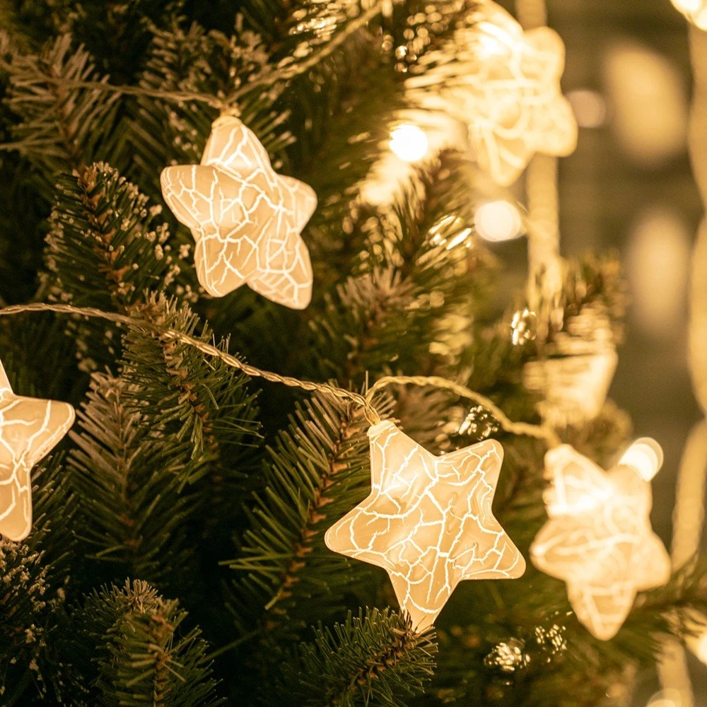 DecoKing Šiltai balti LED žibintai LAVAR, 10 vnt